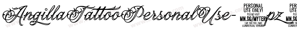 AngillaTattooPersonalUse-9pz5字体转换