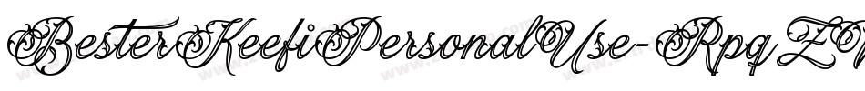 BesterKeefiPersonalUse-RpqZW字体转换