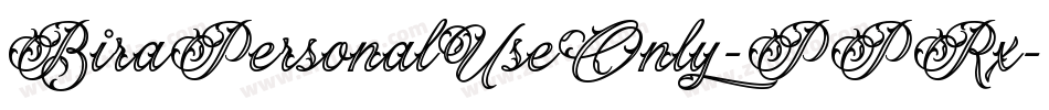 BiraPersonalUseOnly-PPRx字体转换