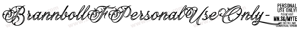 BrannbollFPersonalUseOnly-8wvz字体转换
