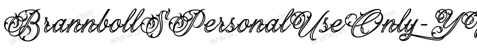 BrannbollSPersonalUseOnly-YW2v字体转换