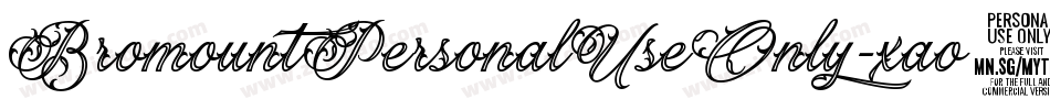 BromountPersonalUseOnly-xao8字体转换