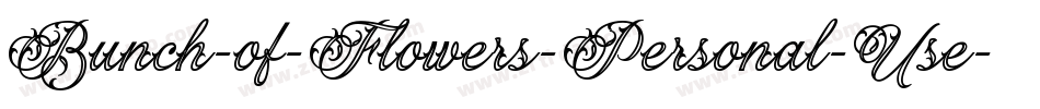 Bunch-of-Flowers-Personal-Use字体转换