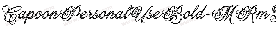 CapoonPersonalUseBold-MRmY字体转换