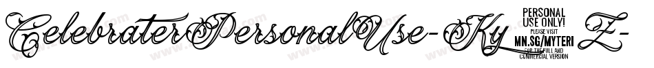 CelebraterPersonalUse-Ky0Z字体转换