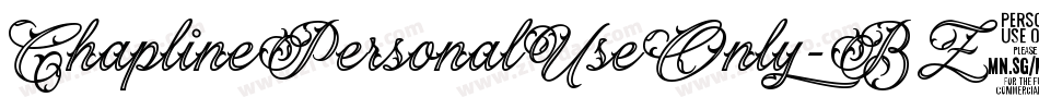ChaplinePersonalUseOnly-BZ2G字体转换