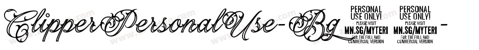 ClipperPersonalUse-Bg13字体转换