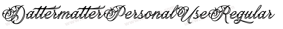 DattermatterPersonalUseRegular-XPla字体转换