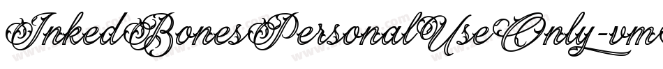 InkedBonesPersonalUseOnly-vmALO字体转换