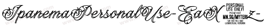 IpanemaPersonalUse-EaX8z字体转换