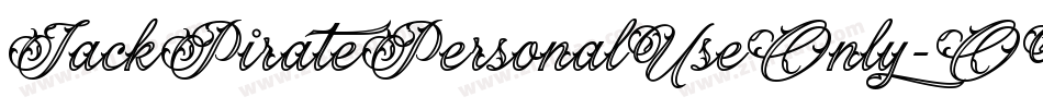JackPiratePersonalUseOnly-OVGJP字体转换