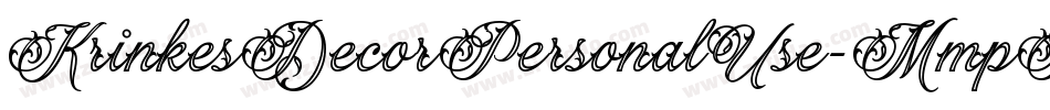 KrinkesDecorPersonalUse-MmpP字体转换 KrinkesDecorPersonalUse-MmpP字体转换