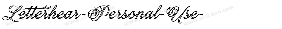Letterhear-Personal-Use字体转换