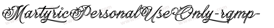 MartyricPersonalUseOnly-rqmp字体转换
