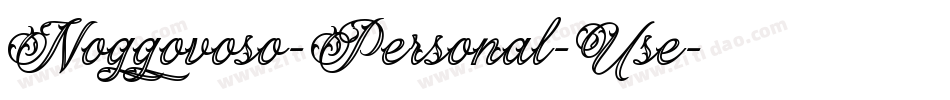 Noggovoso-Personal-Use字体转换
