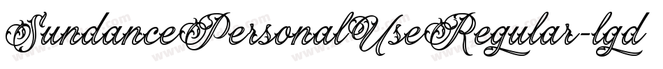 SundancePersonalUseRegular-lgdnX字体转换
