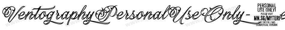 VentographyPersonalUseOnly-1eP0字体转换