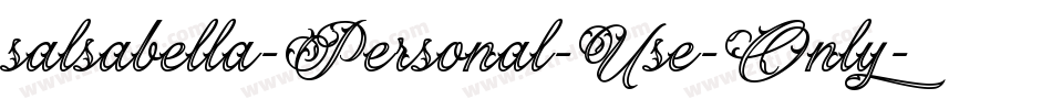 salsabella-Personal-Use-Only字体转换