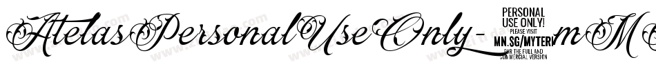 AtelasPersonalUseOnly-7mMA字体转换