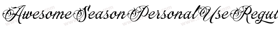 AwesomeSeasonPersonalUseRegular-ajYx字体转换