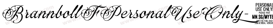 BrannbollFPersonalUseOnly-8wvz字体转换