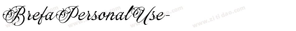 BrefaPersonalUse字体转换