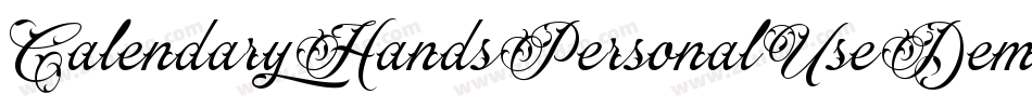 CalendaryHandsPersonalUseDemo-8zaZ字体转换
