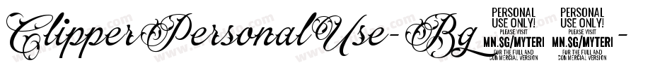 ClipperPersonalUse-Bg13字体转换