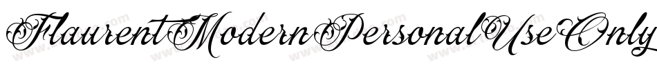 FlaurentModernPersonalUseOnly字体转换