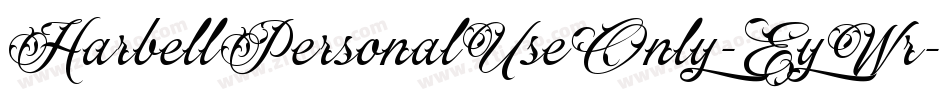 HarbellPersonalUseOnly-EyWr字体转换