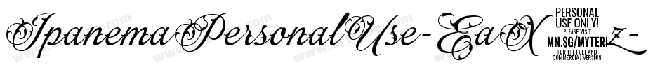 IpanemaPersonalUse-EaX8z字体转换