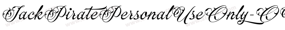 JackPiratePersonalUseOnly-OVGJP字体转换