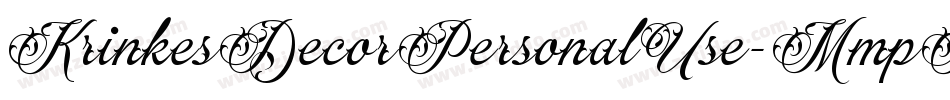 KrinkesDecorPersonalUse-MmpP字体转换 KrinkesDecorPersonalUse-MmpP字体转换