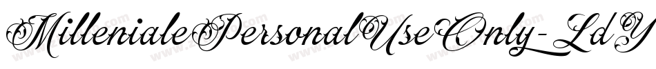 MillenialePersonalUseOnly-LdYG字体转换 MillenialePersonalUseOnly-LdYG字体转换