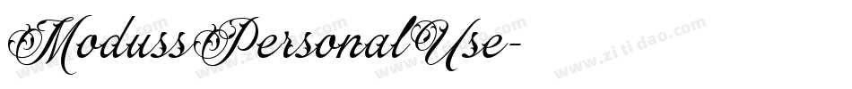 ModussPersonalUse字体转换