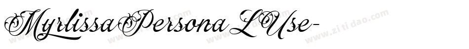 MyrlissaPersonaLUse字体转换