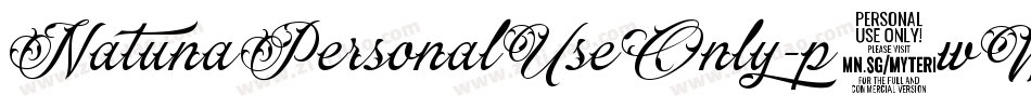 NatunaPersonalUseOnly-p7wWD字体转换