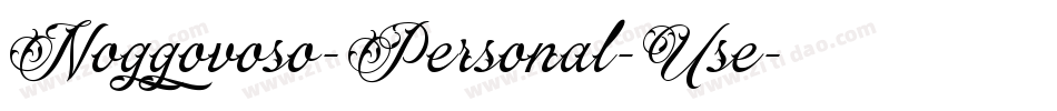 Noggovoso-Personal-Use字体转换