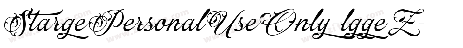StargePersonalUseOnly-lggeZ字体转换 StargePersonalUseOnly-lggeZ字体转换
