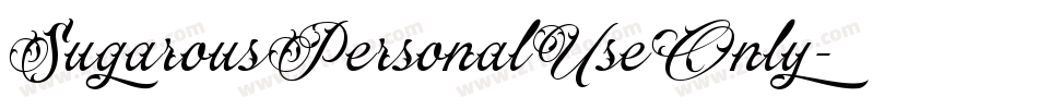 SugarousPersonalUseOnly字体转换