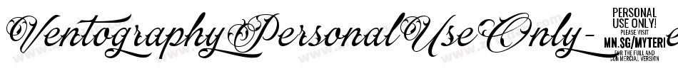 VentographyPersonalUseOnly-1eP0字体转换