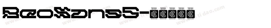 BeoSans5字体转换