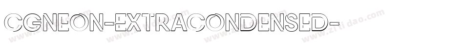 CgNeon-ExtraCondensed字体转换