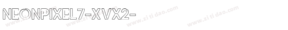 NeonPixel7-XVx2字体转换