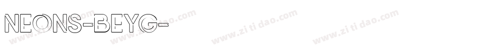 Neons-BeYG字体转换