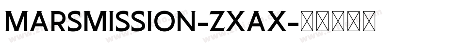 MarsMission-Zxax字体转换