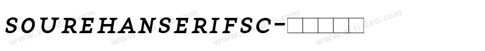 sourehanserifsc字体转换