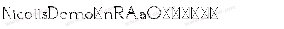 NicollsDemo-nRAaO字体转换