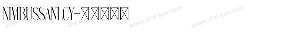 NimbusSanLCY字体转换