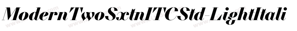 ModernTwoSxtnITCStd-LightItalic字体转换
